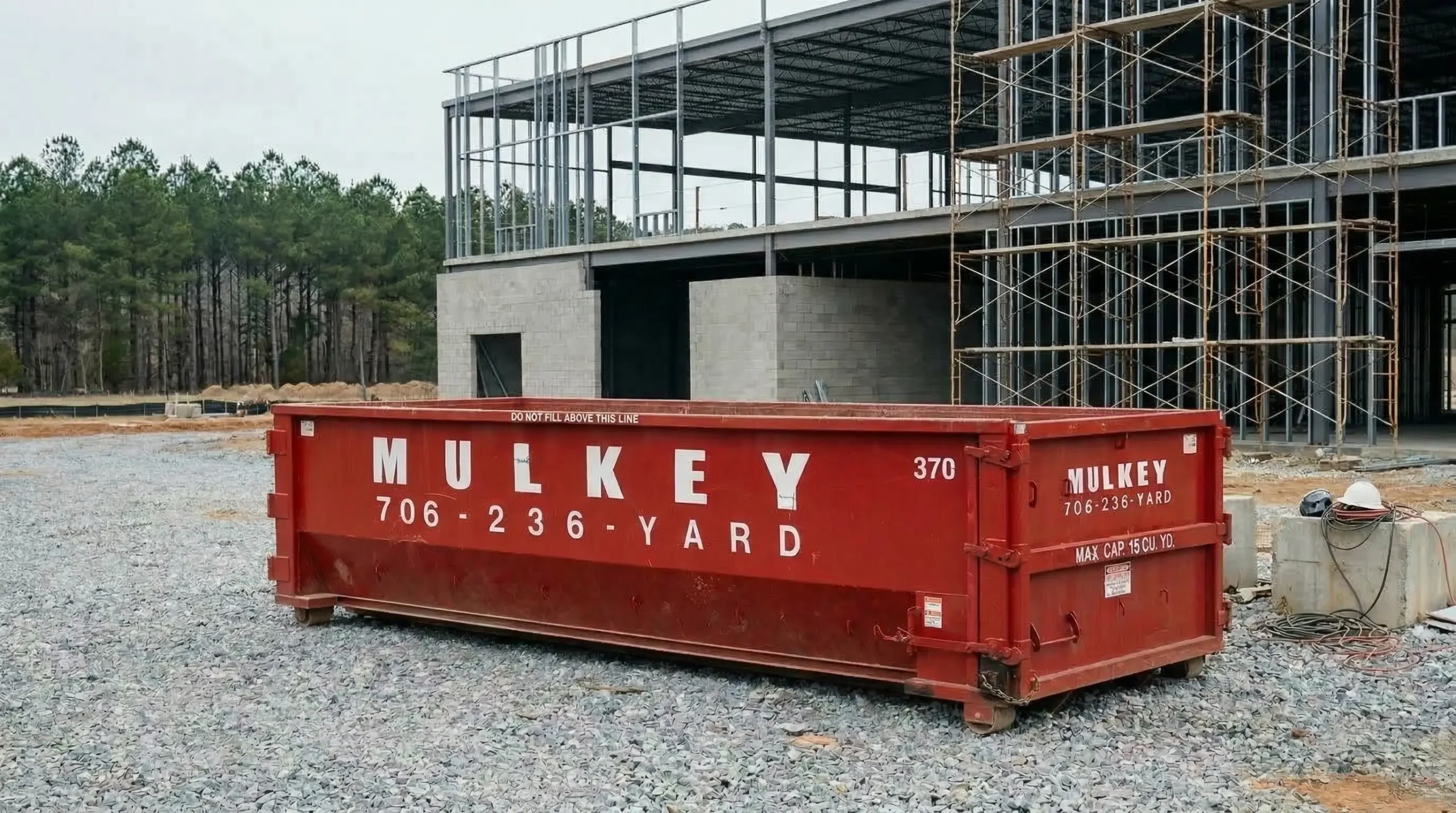 Mulkey Dumpster Rental delivering dumpster Walker County Georgia